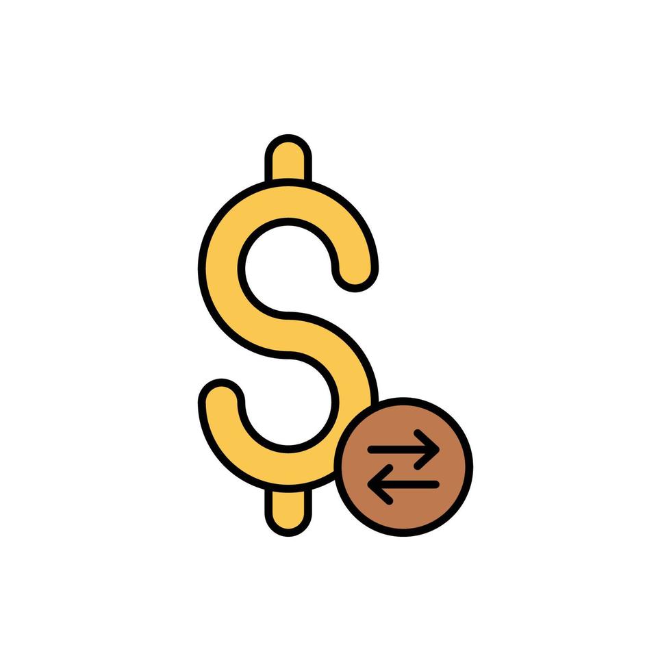 money exchange icon vector