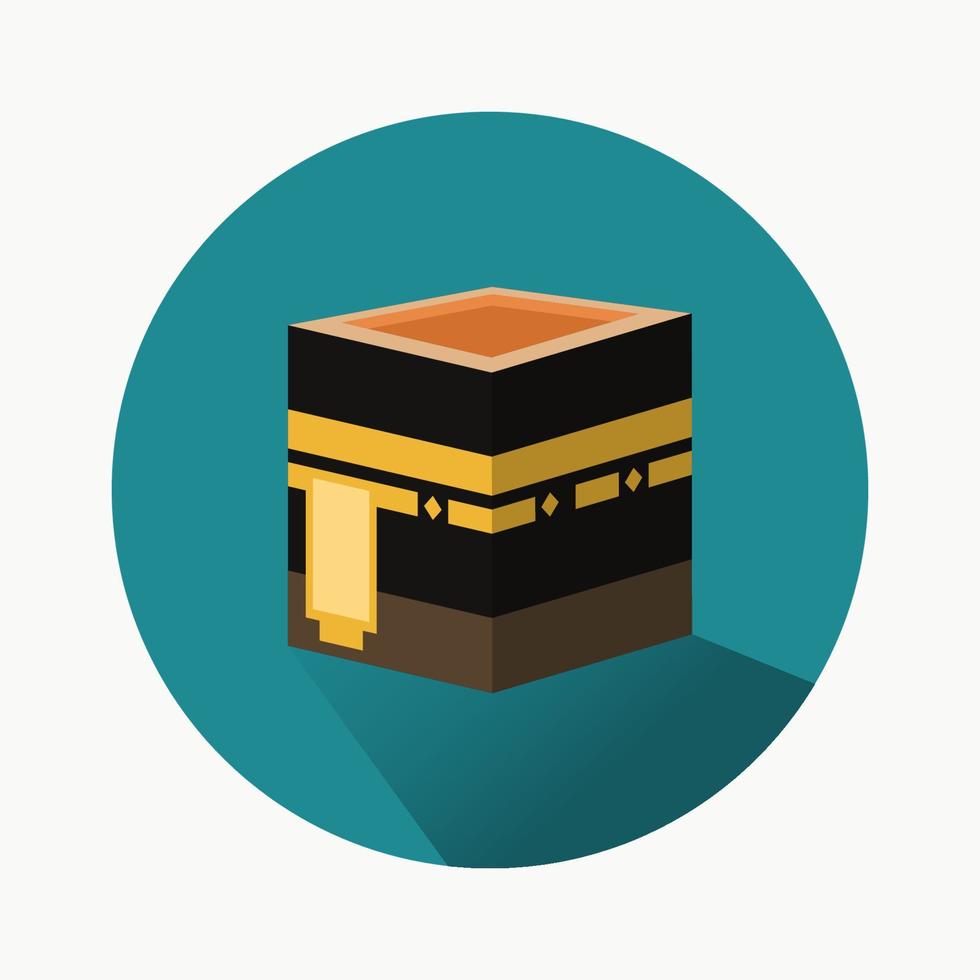 icono de kabah en la ilustración de vector de diseño de la meca