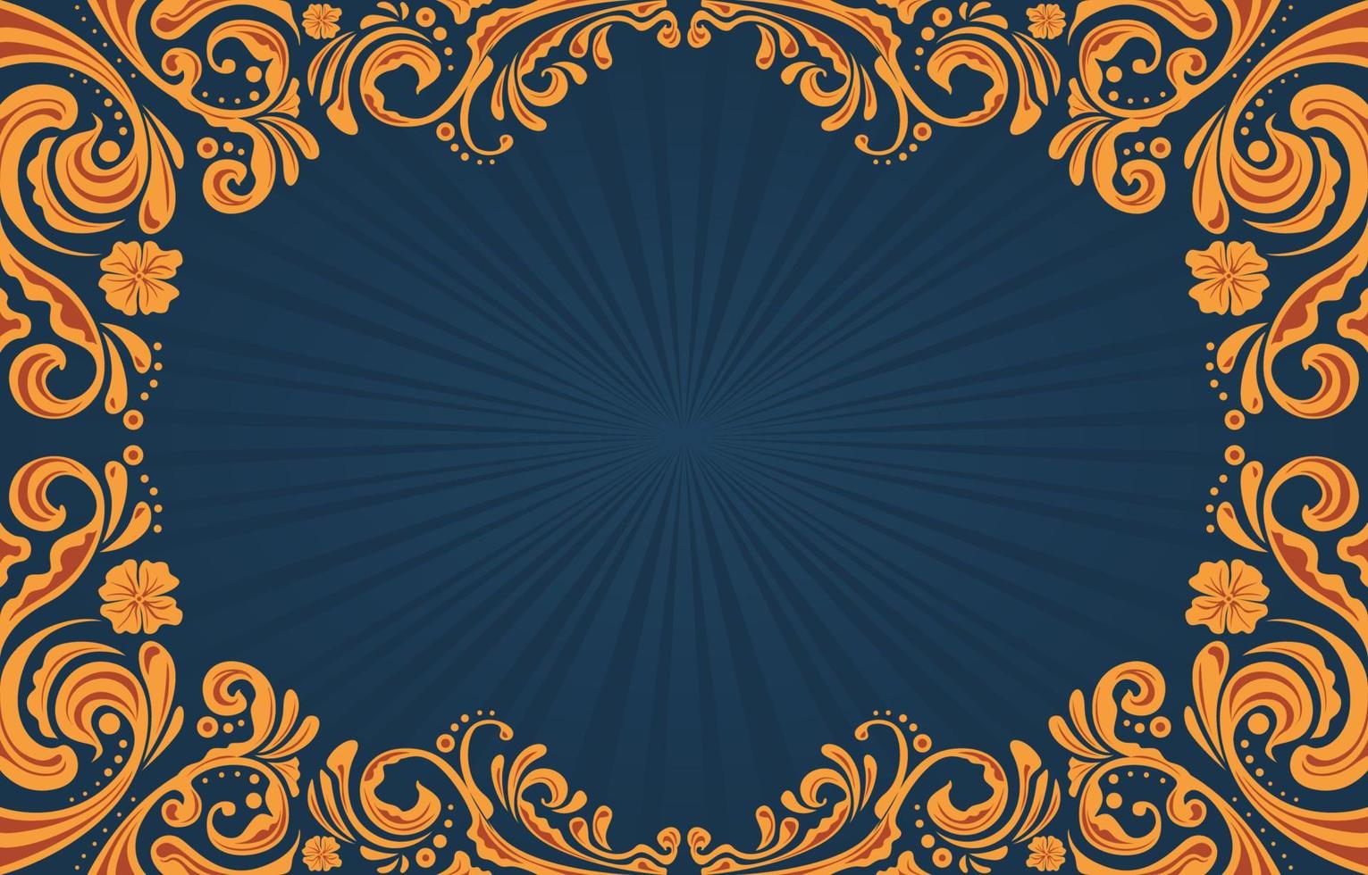 Art Nouveau Golden Background Concept vector