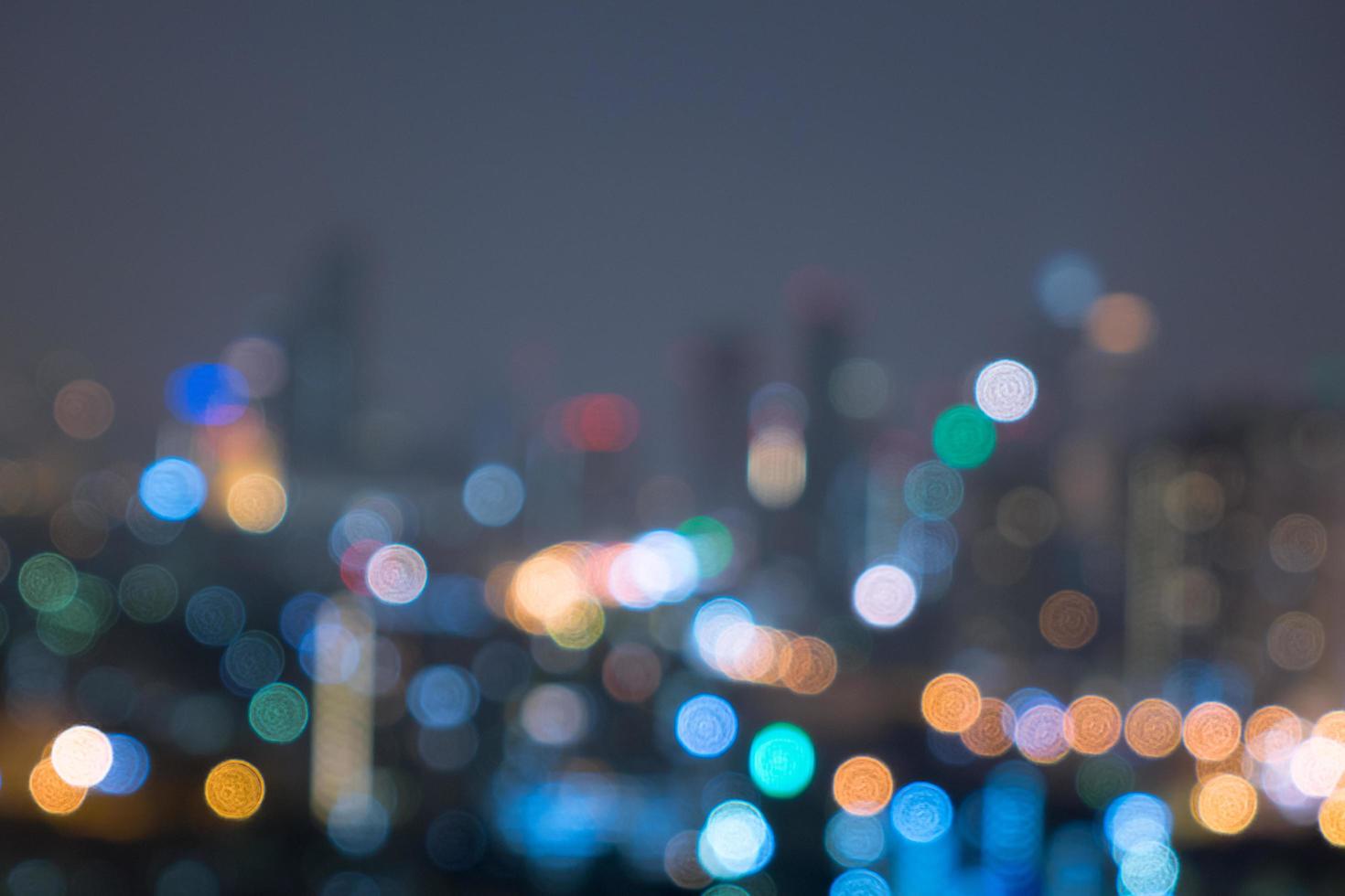 Abstract bokeh city light for background photo