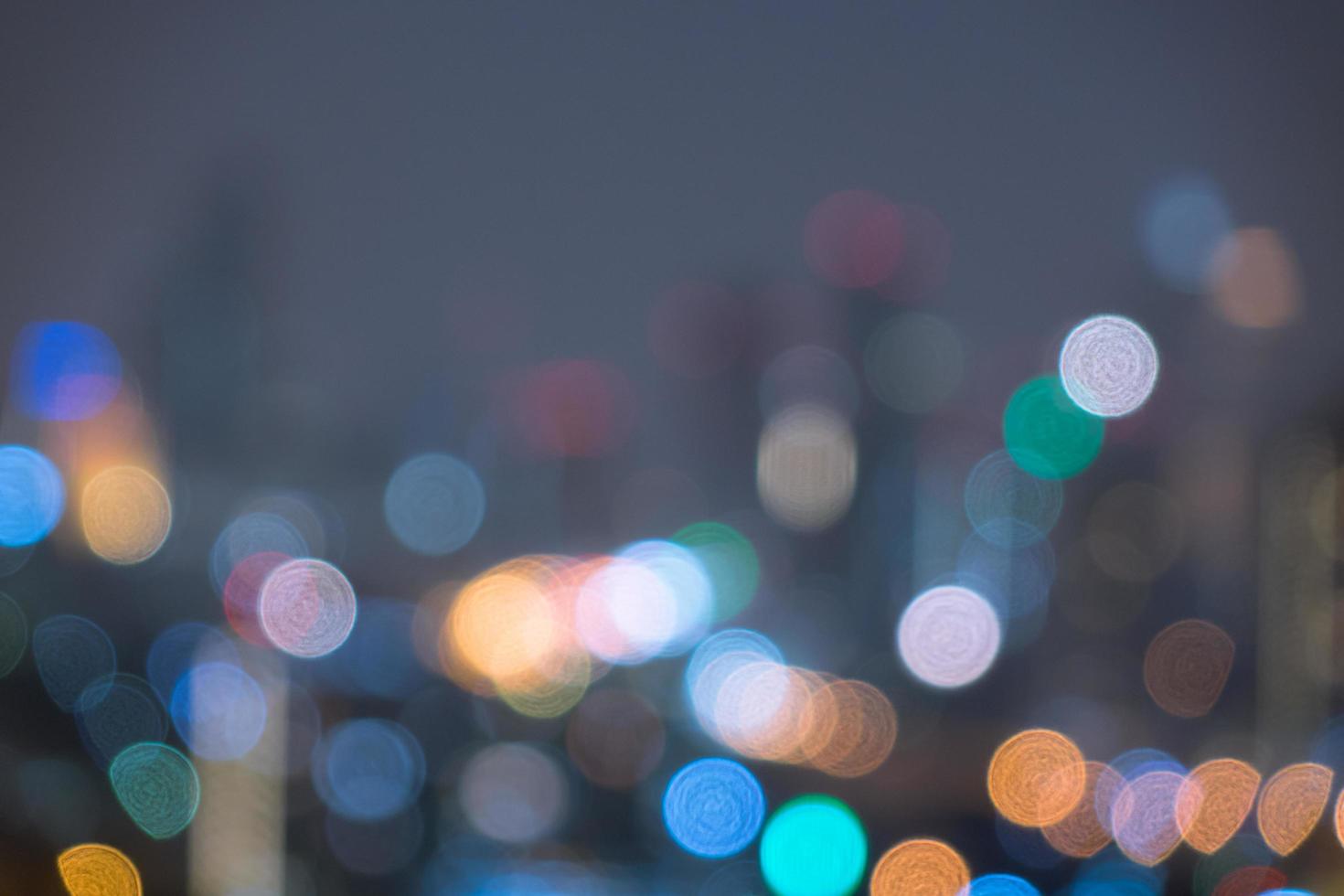 Abstract bokeh city light for background photo
