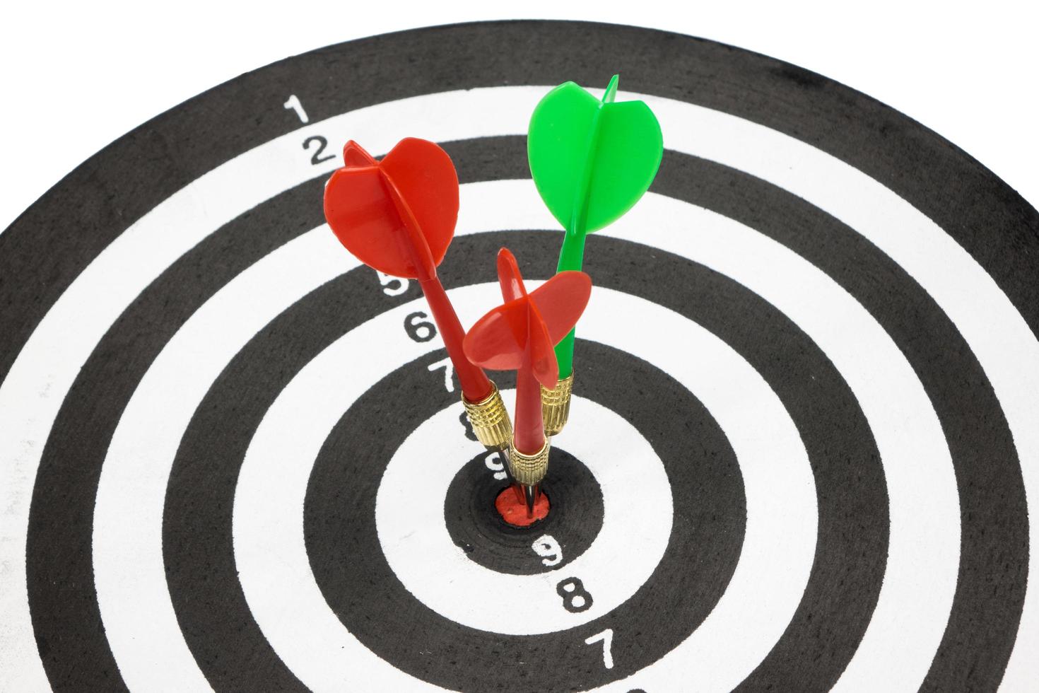 Target with arrow in the center photo