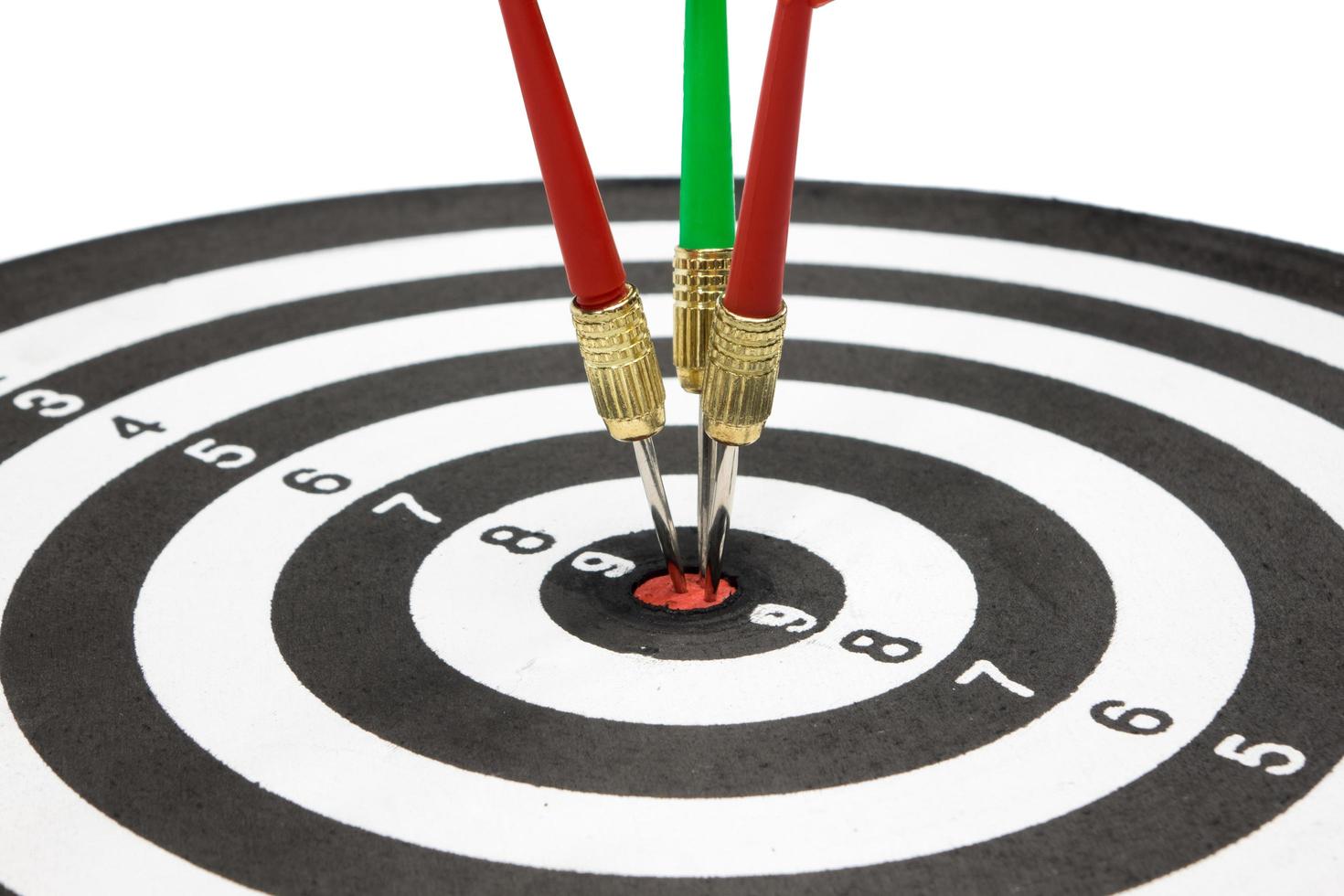 Target with arrow in the center photo