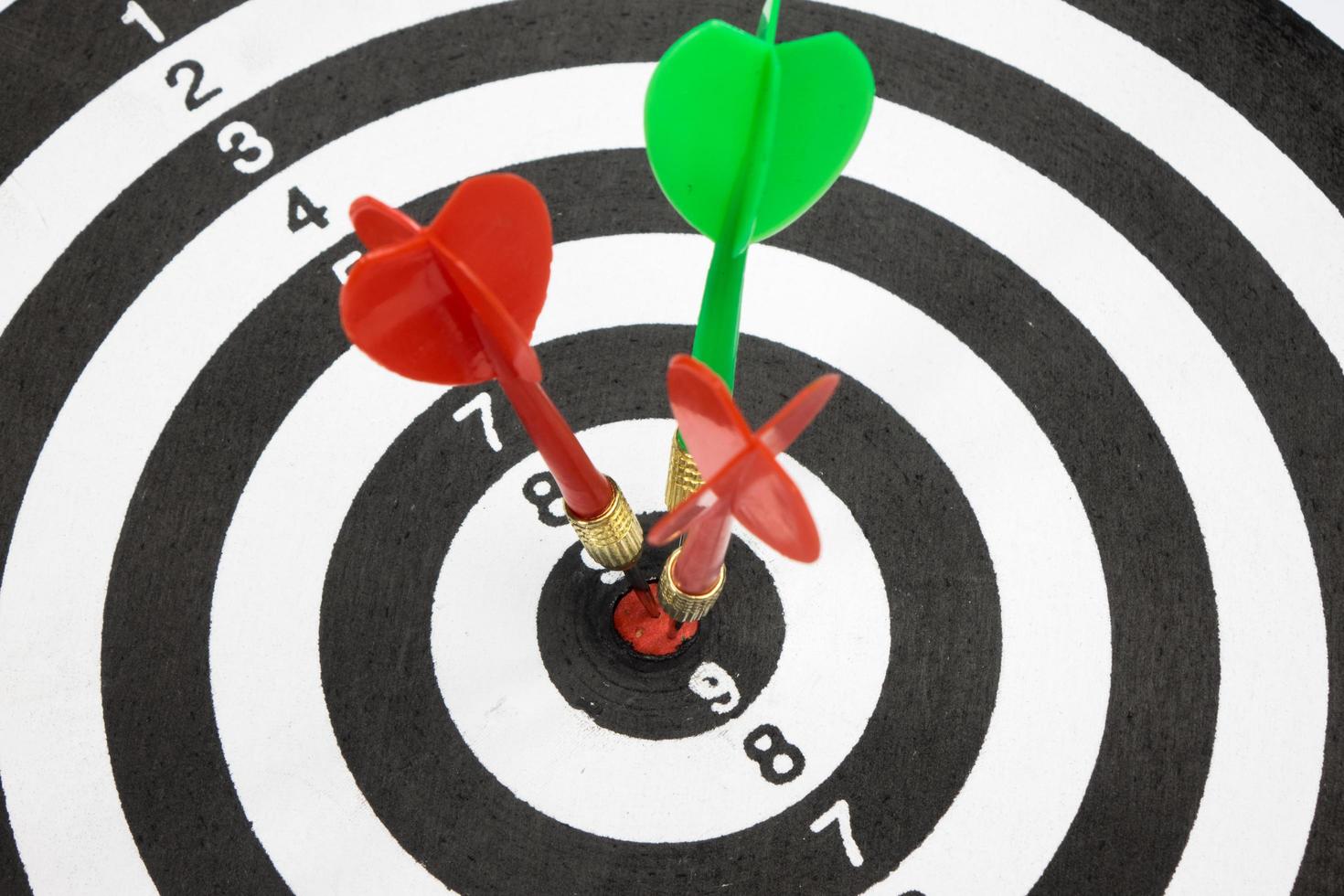 Target with arrow in the center photo