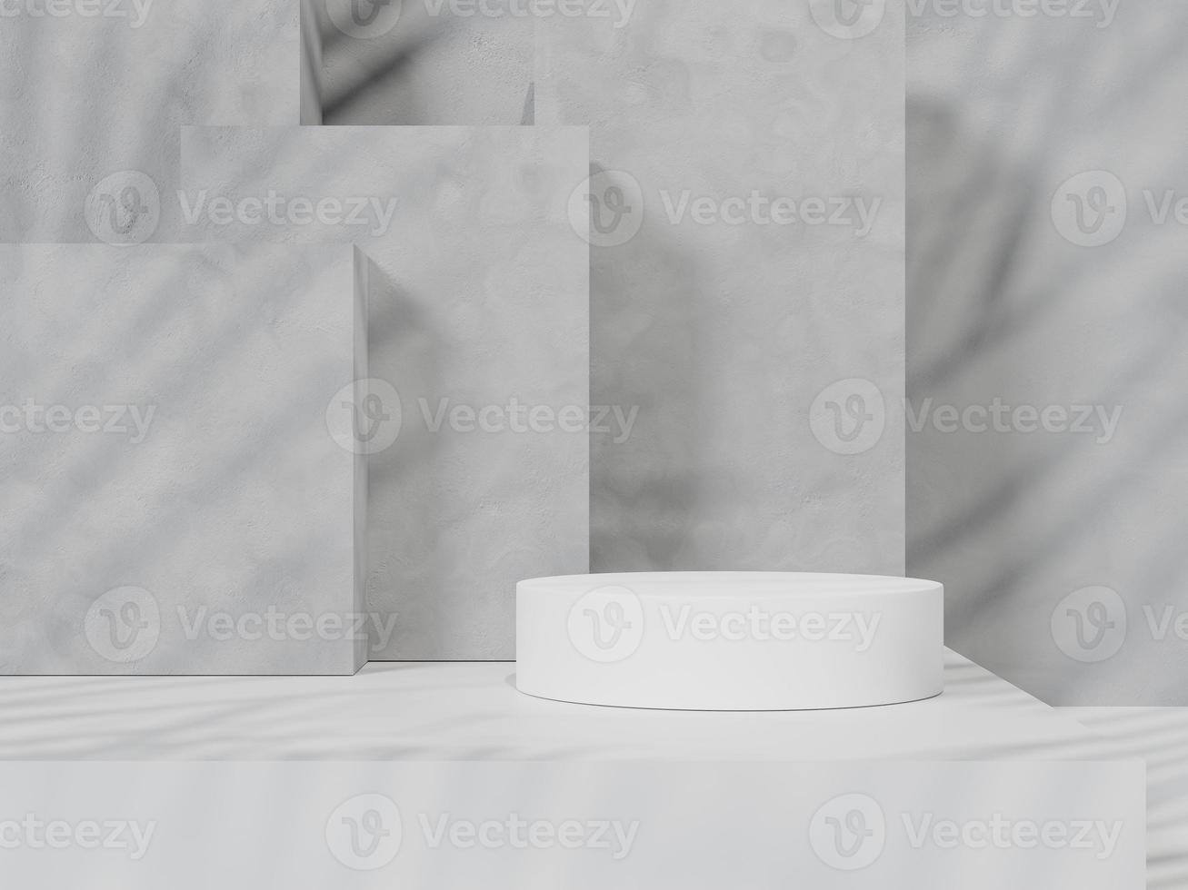 3d rendering Minimal product display on concrete background. podium. Concept scene stage showcase for new product, promotion sale, banner, presentation, cosmetic photo
