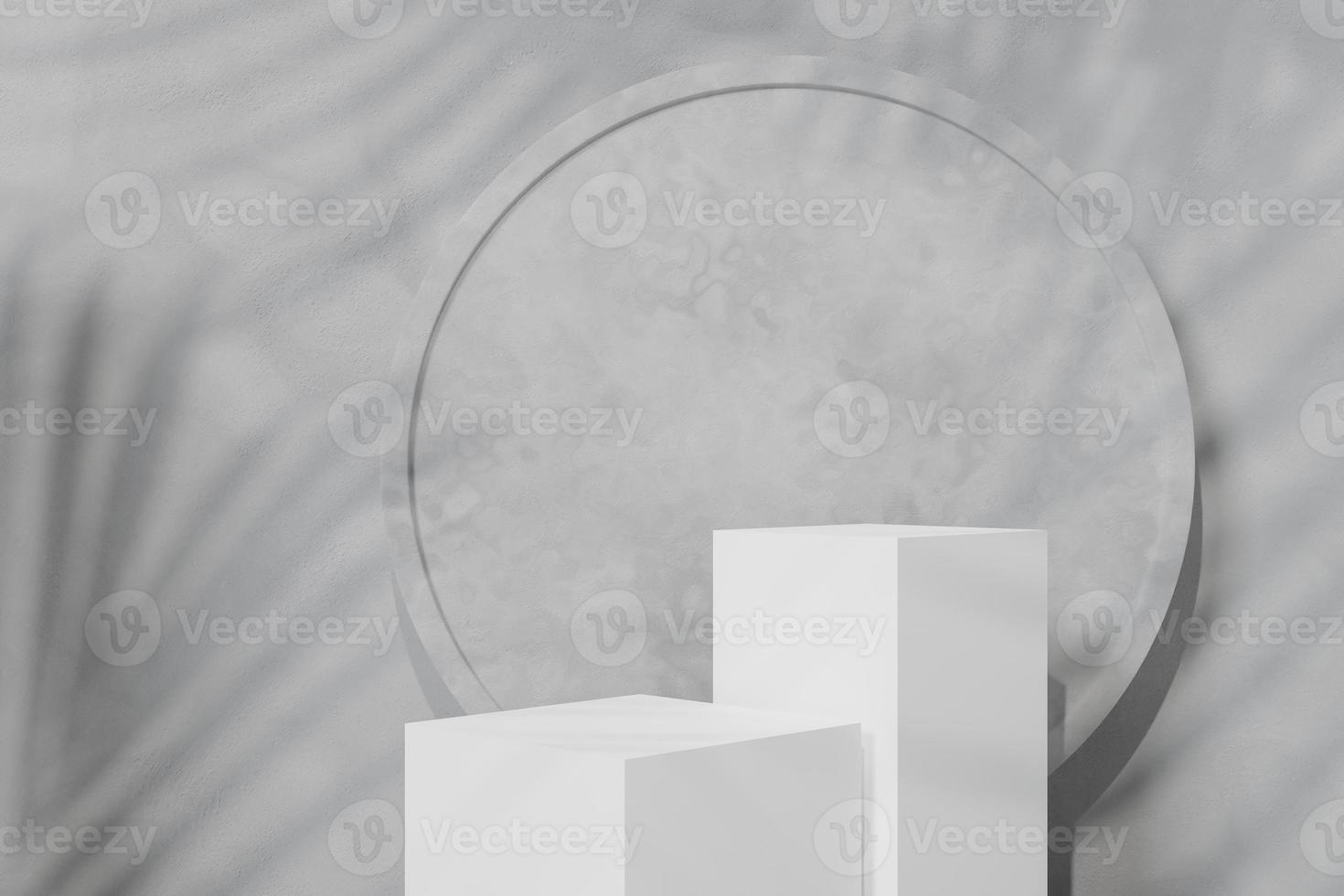 3d rendering Minimal product display on concrete background. podium. Concept scene stage showcase for new product, promotion sale, banner, presentation, cosmetic photo