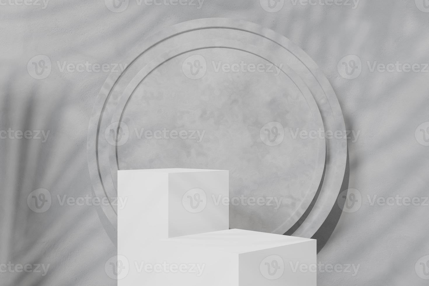 3d rendering Minimal product display on concrete background. podium. Concept scene stage showcase for new product, promotion sale, banner, presentation, cosmetic photo