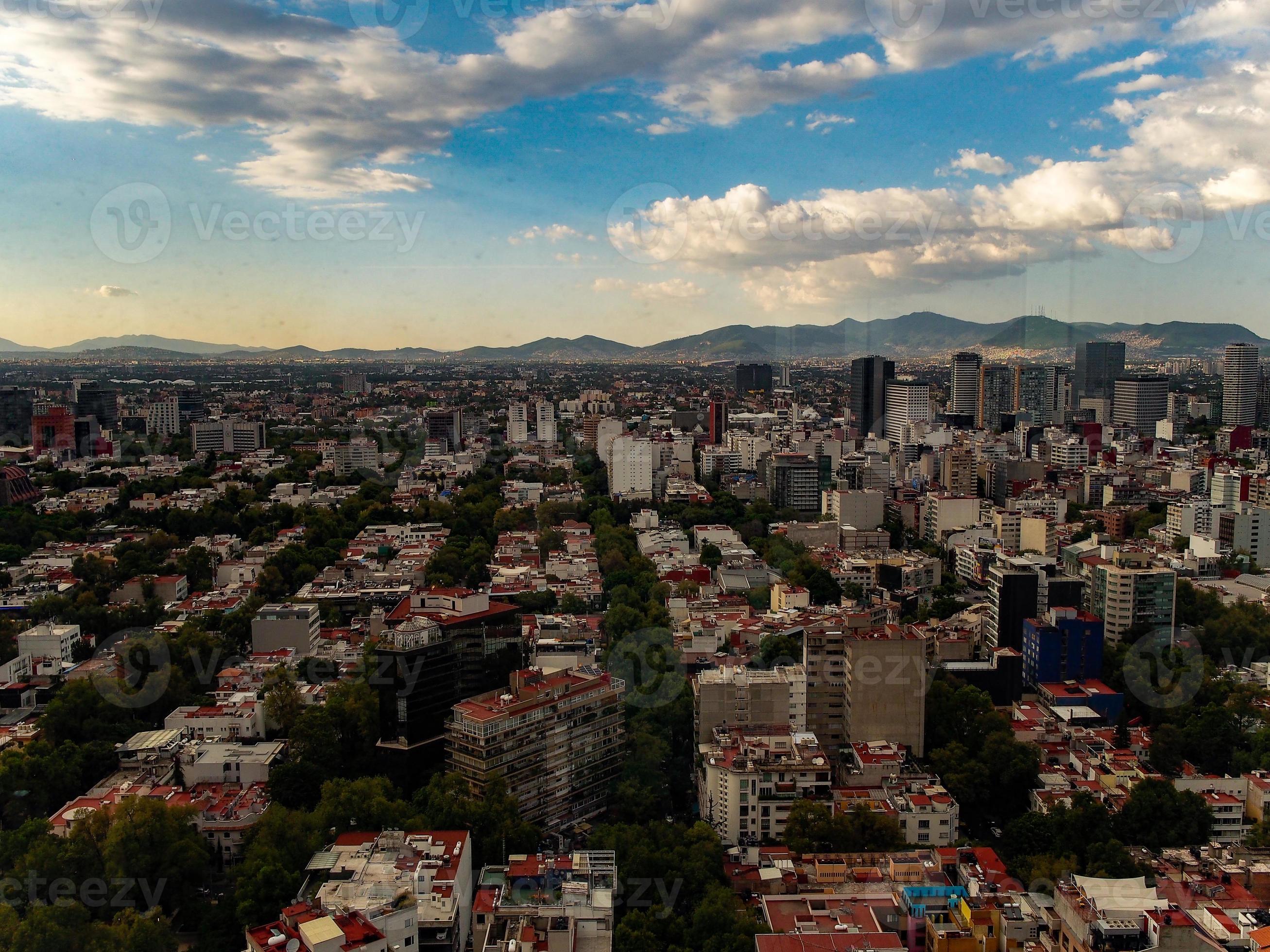 Aerial view of Polanco Mexico City 10099398 Stock Photo at Vecteezy