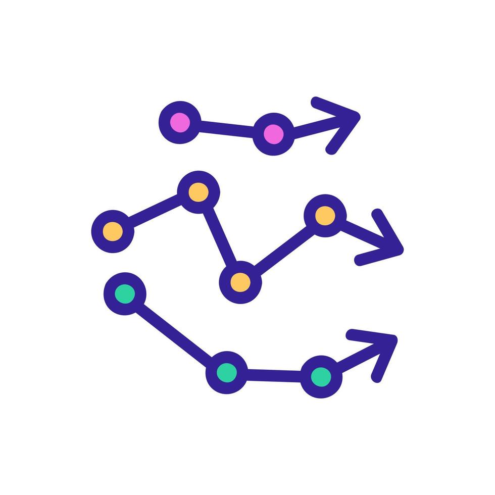 vector analysis icon vector outline illustration