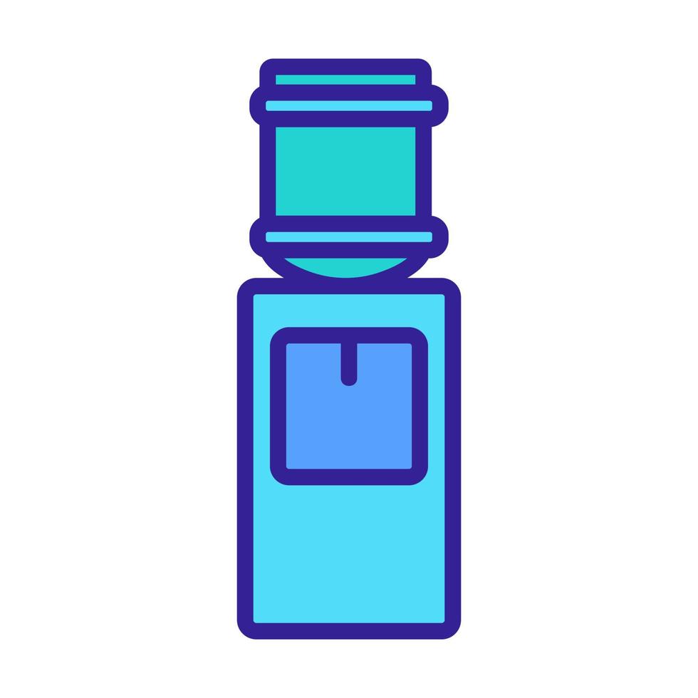 water spray cooler icon vector outline illustration