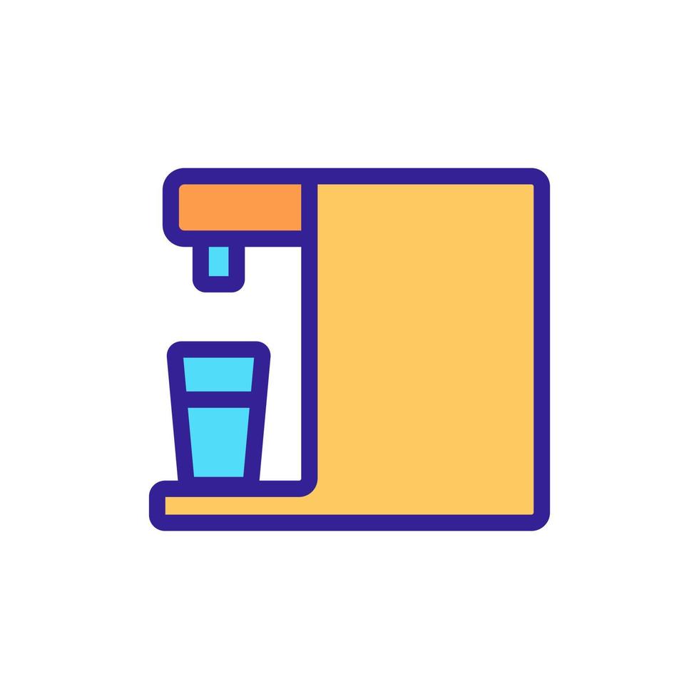 automatic water purifier icon vector outline illustration