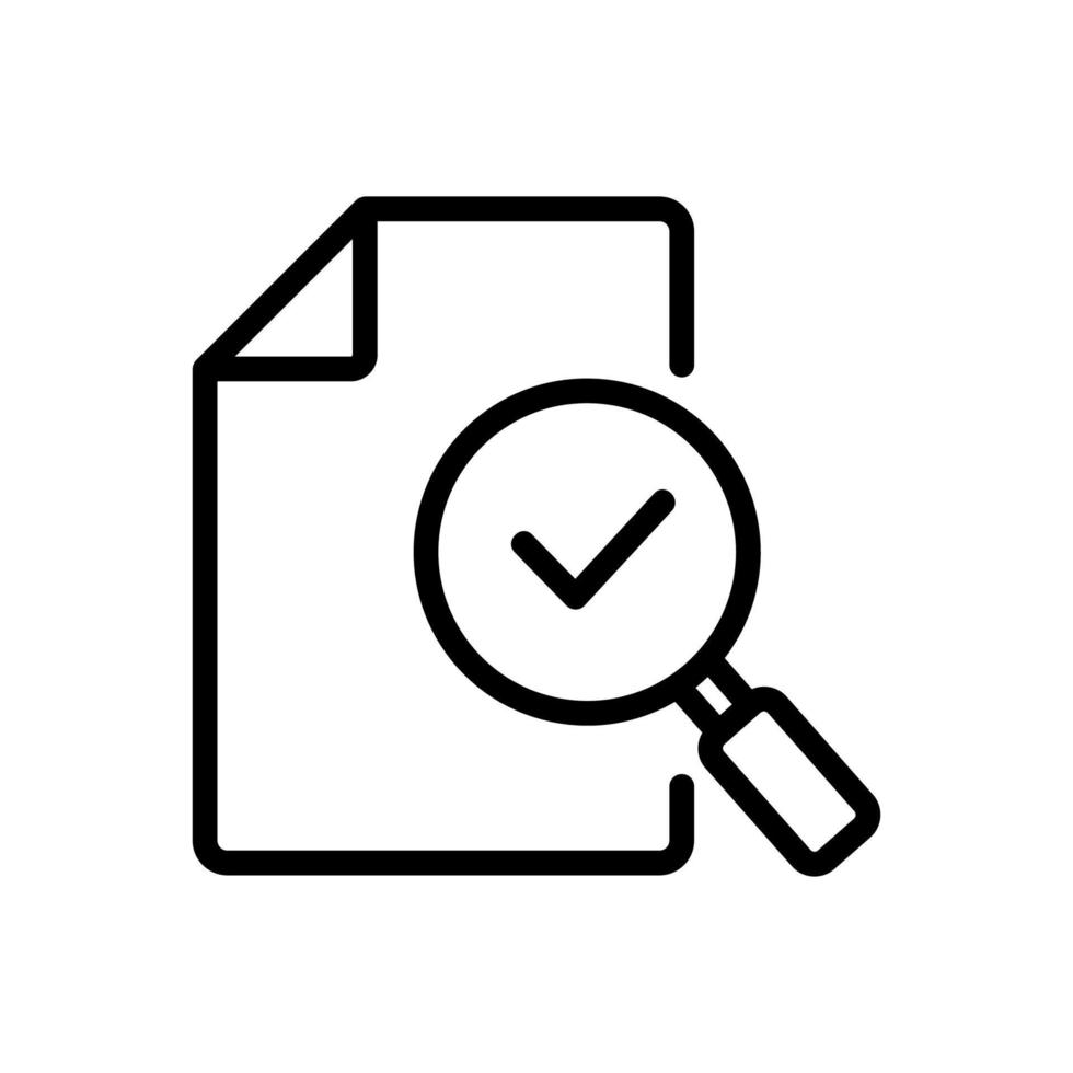 vector de icono de empresa de auditoría. ilustración de símbolo de