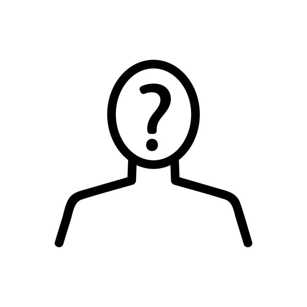 unidentified flatterer icon vector. Isolated contour symbol illustration vector