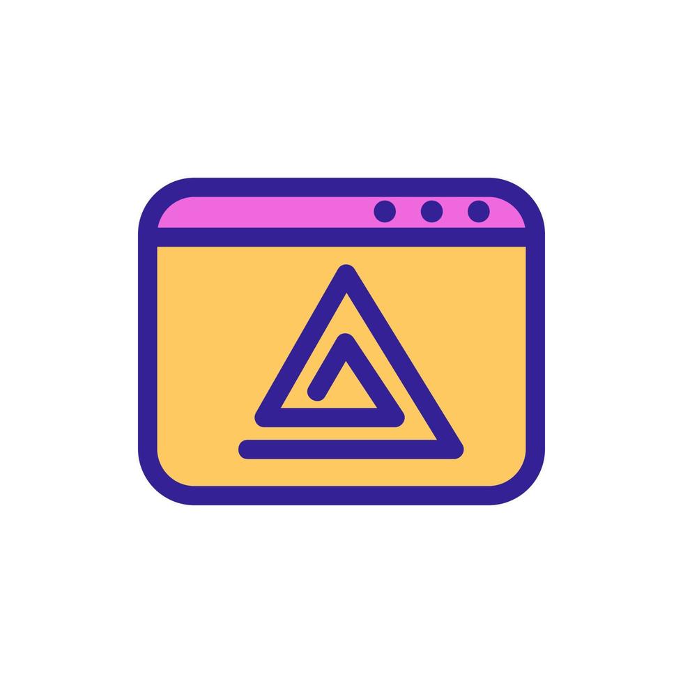 Ban the video icon vector. Isolated contour symbol illustration vector