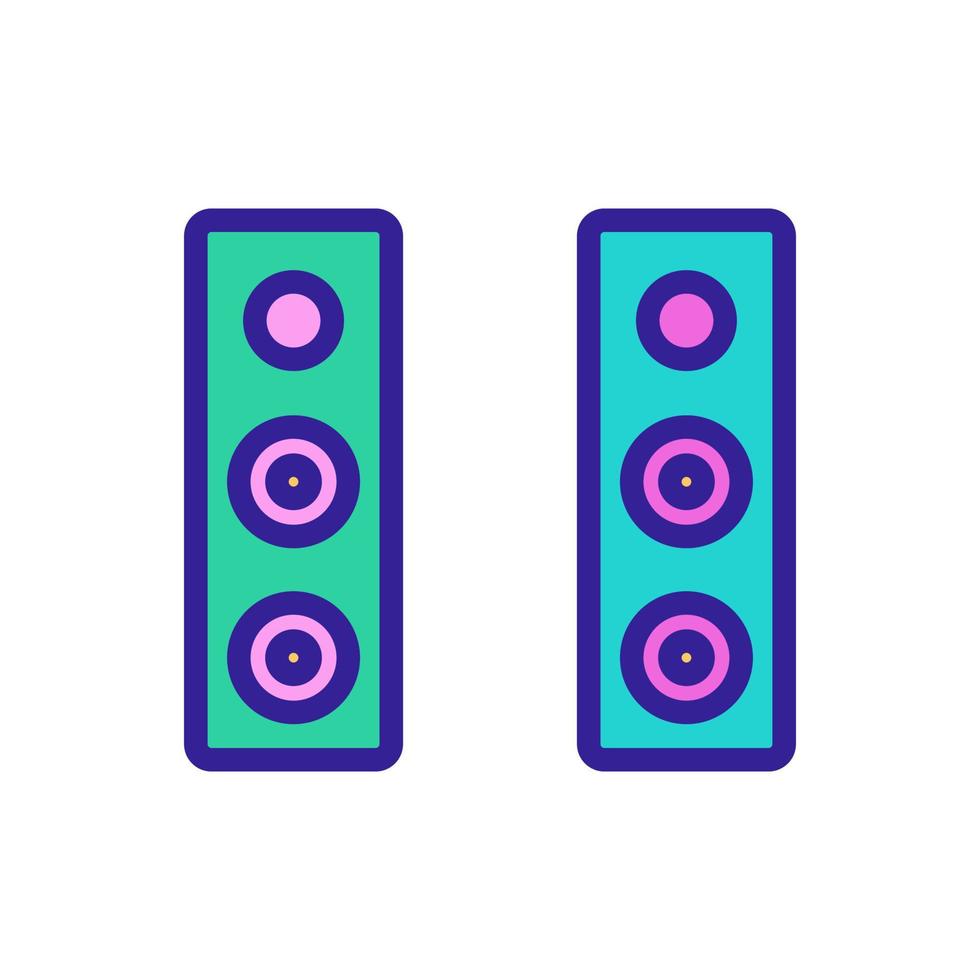 vector de icono de columna de audio. ilustración de símbolo de contorno aislado