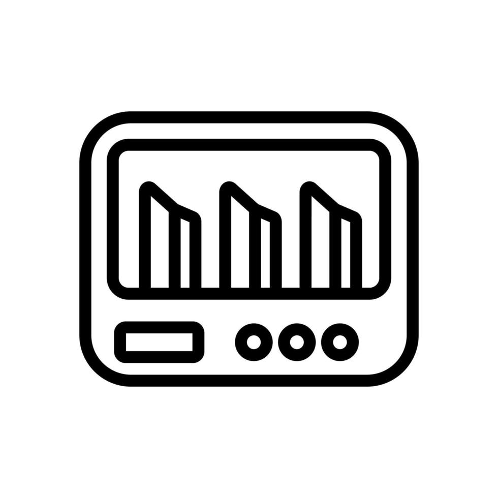 dishwasher control panel icon vector outline illustration