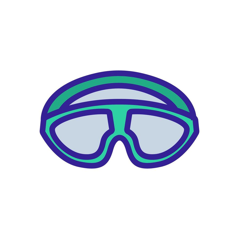 safety glasses for swimming icon vector outline illustration