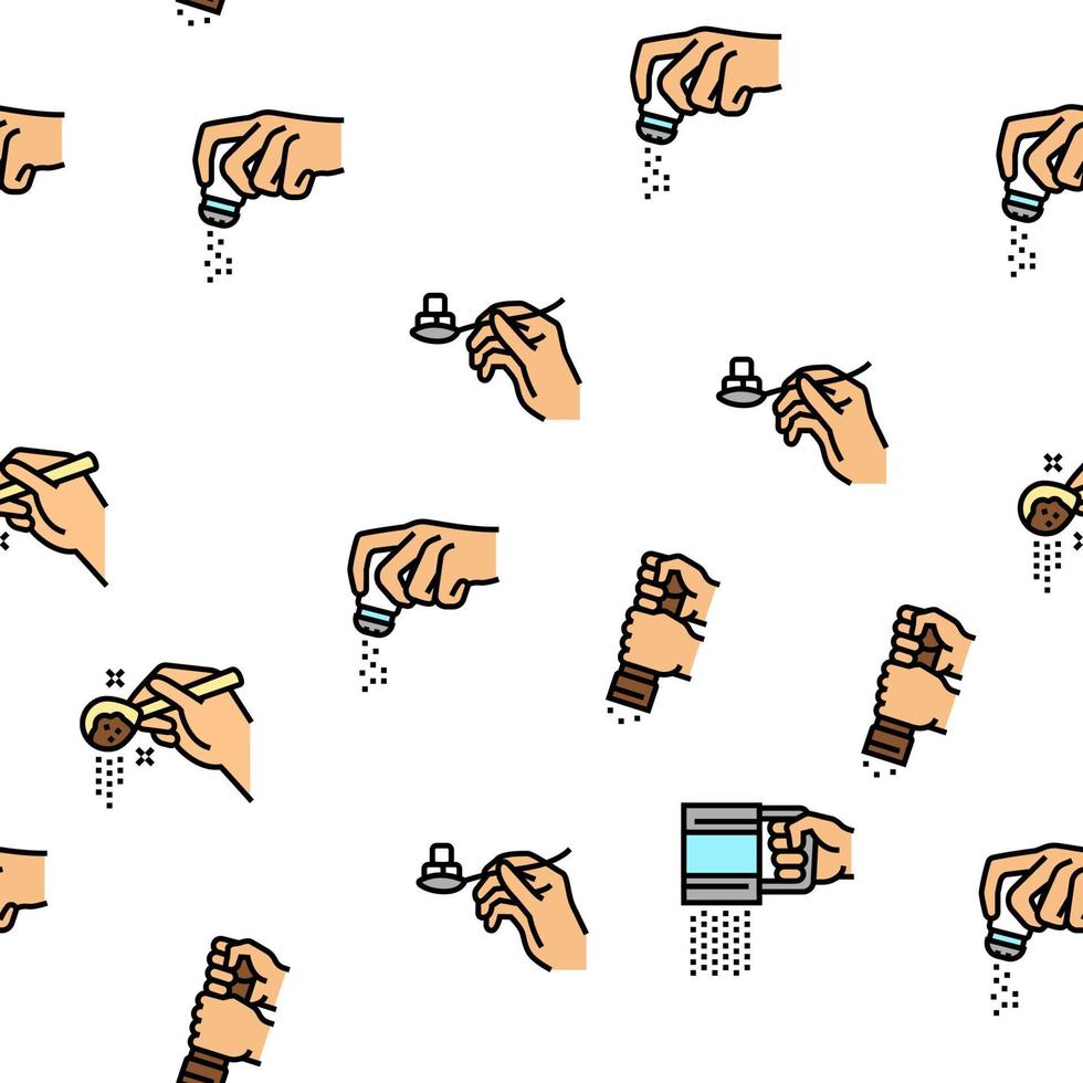 Cook Instruction For Prepare Meal Vector Seamless Pattern