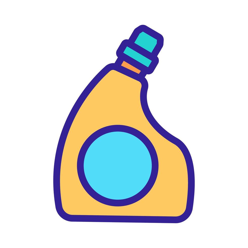 bottle with bleach icon vector. Isolated contour symbol illustration vector