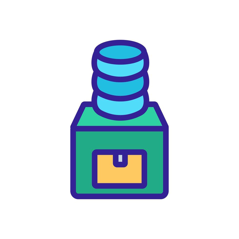 water filling machine icon vector outline illustration