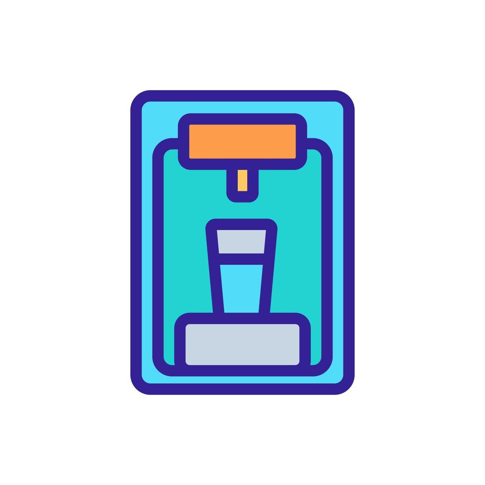 water cooler front view icon vector outline illustration