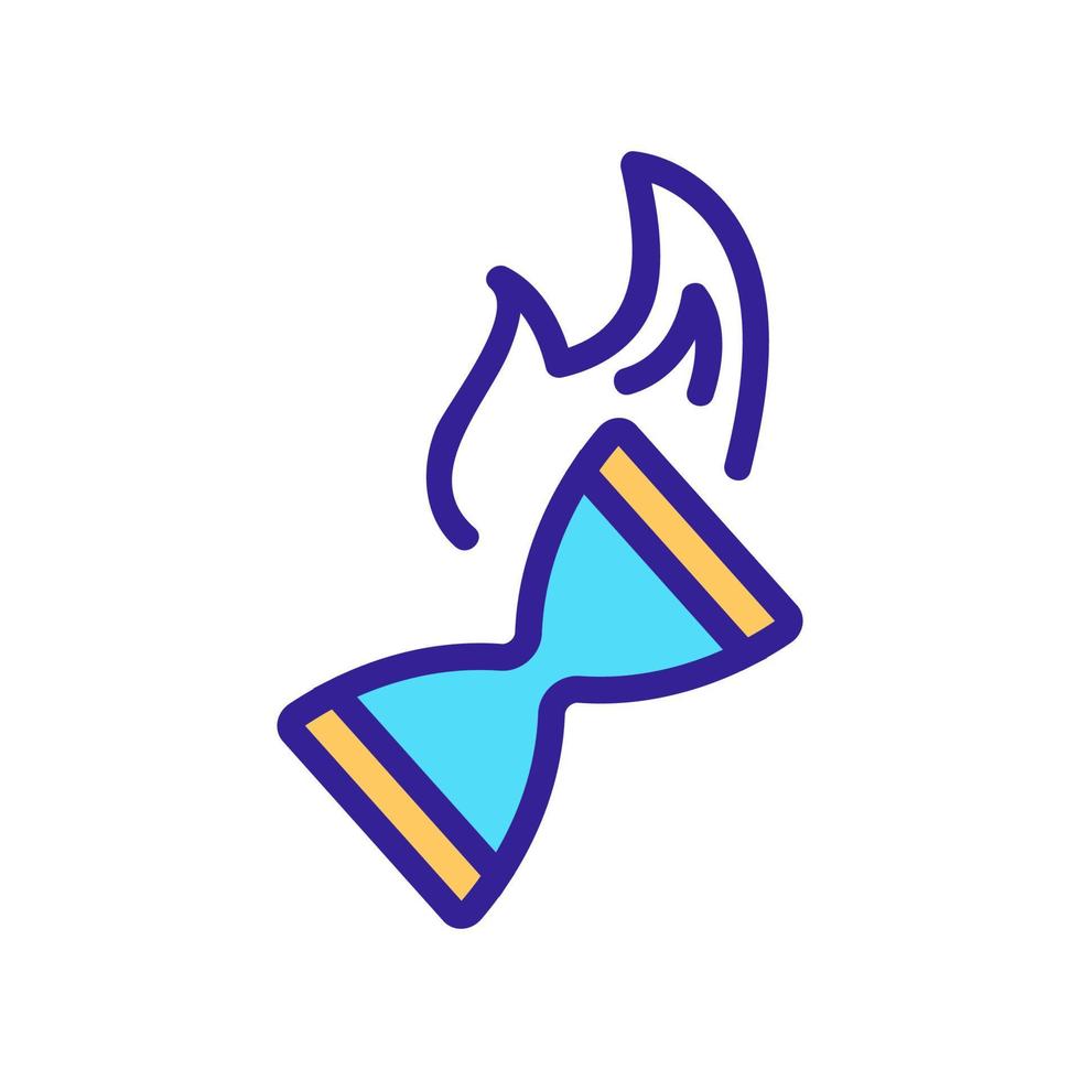the timer deadline icon vector outline illustration