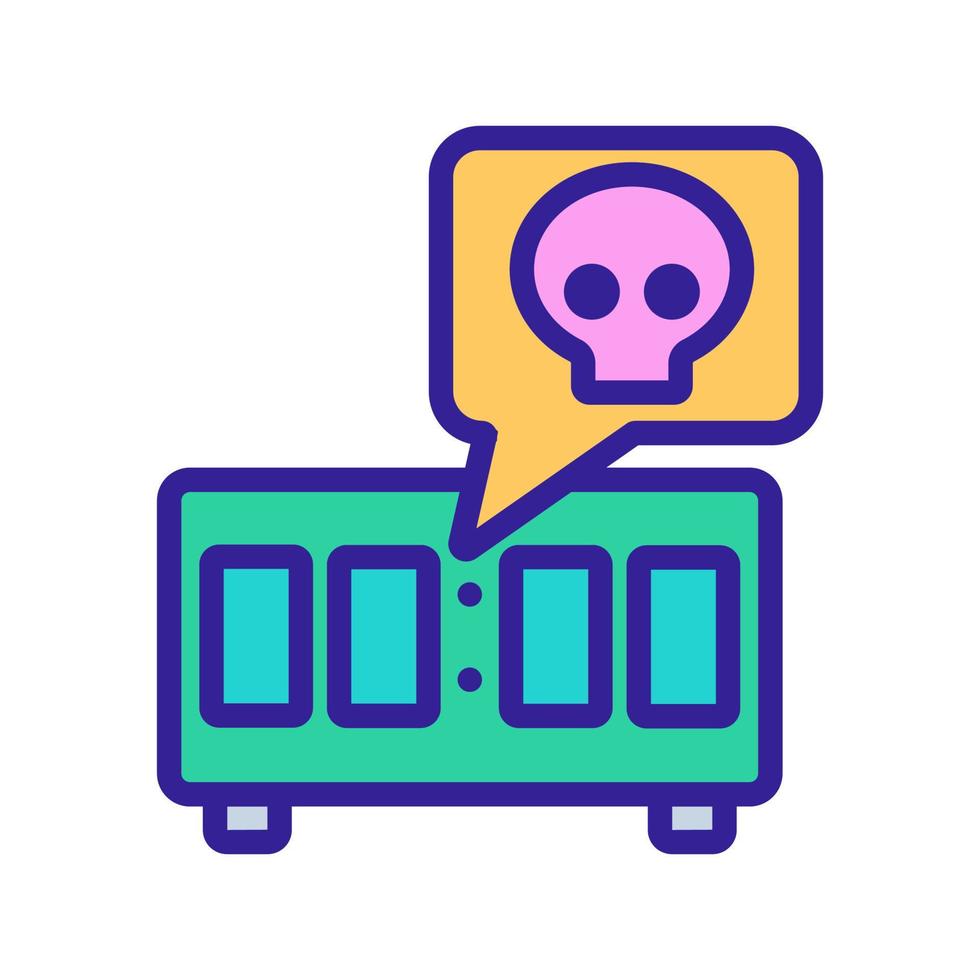 hand timer icon vector outline illustration