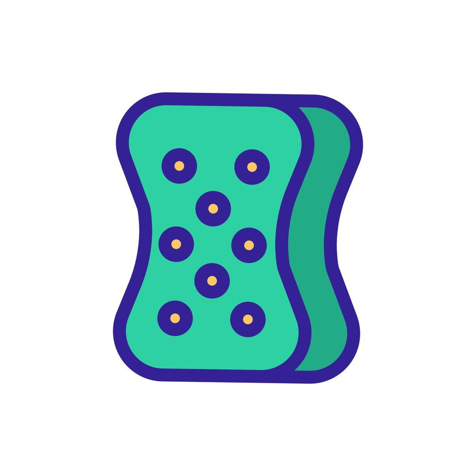 washcloth sponge icon vector. Isolated contour symbol illustration vector