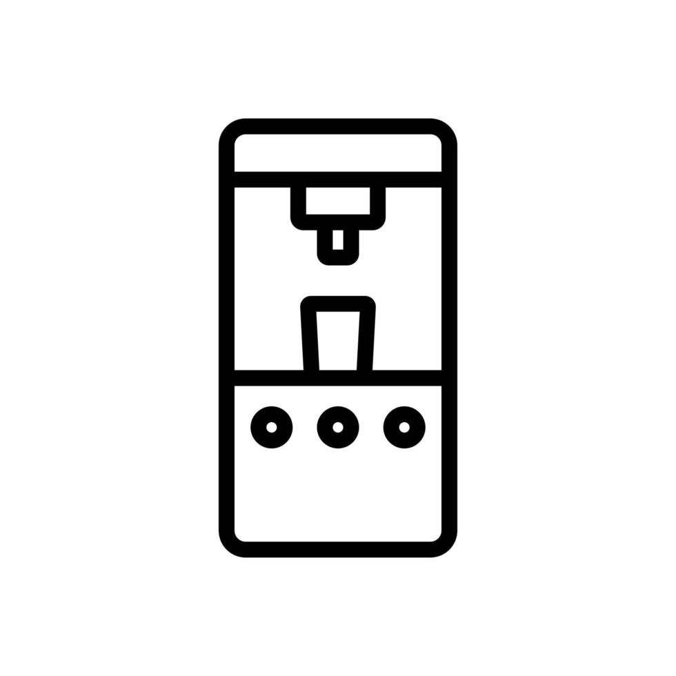 automatic water cooler icon vector outline illustration