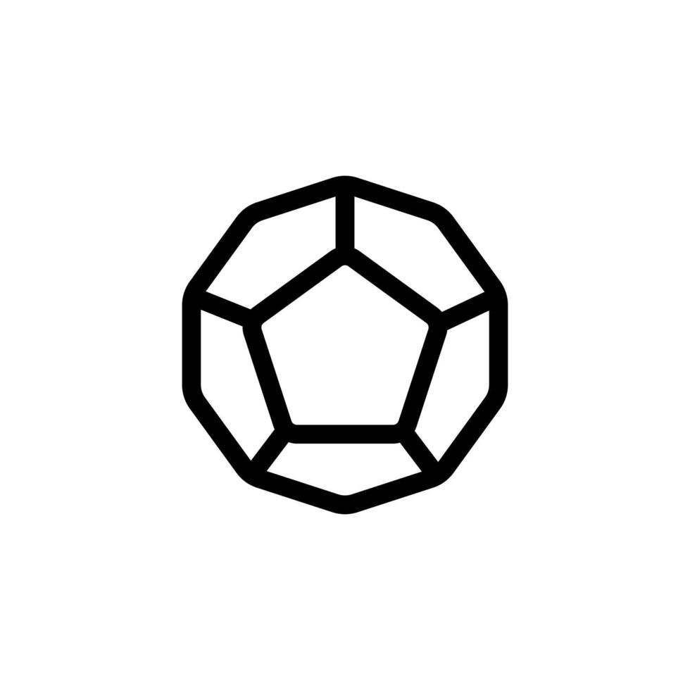 vector de icono de zafiro. ilustración de símbolo de contorno aislado