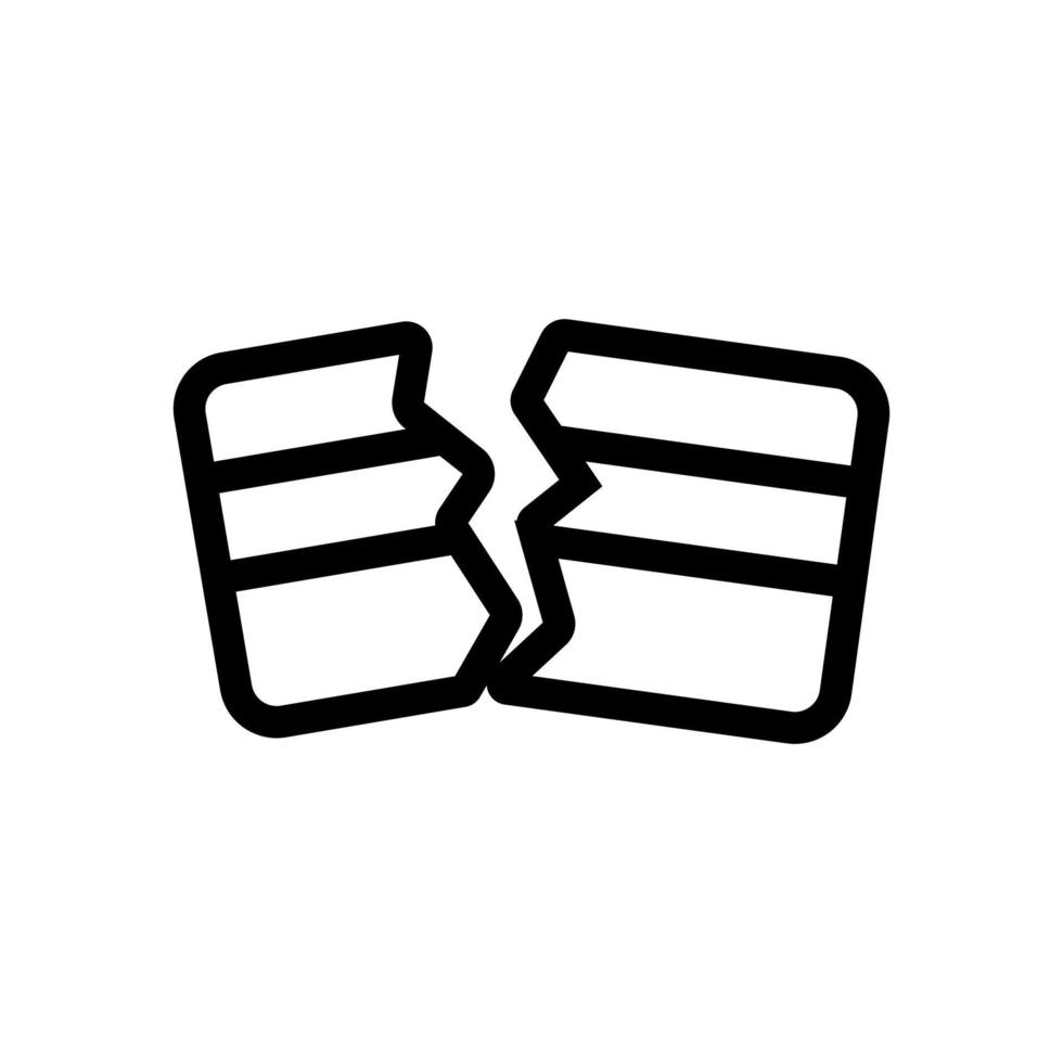 cyber attack icon vector. Isolated contour symbol illustration vector