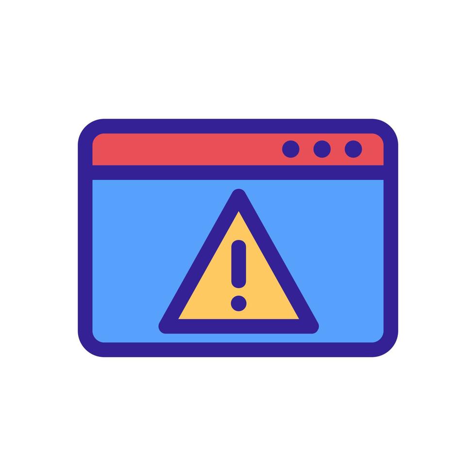 cyber attack icon vector. Isolated contour symbol illustration vector