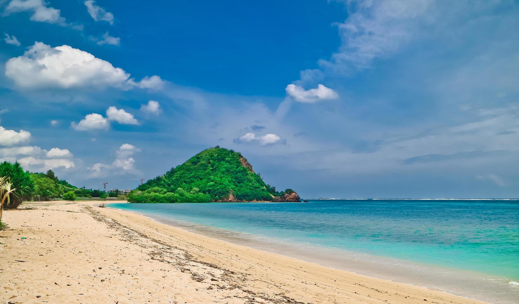 The beauty of the Mandalika beach on the island of Lombok, Indonesia photo