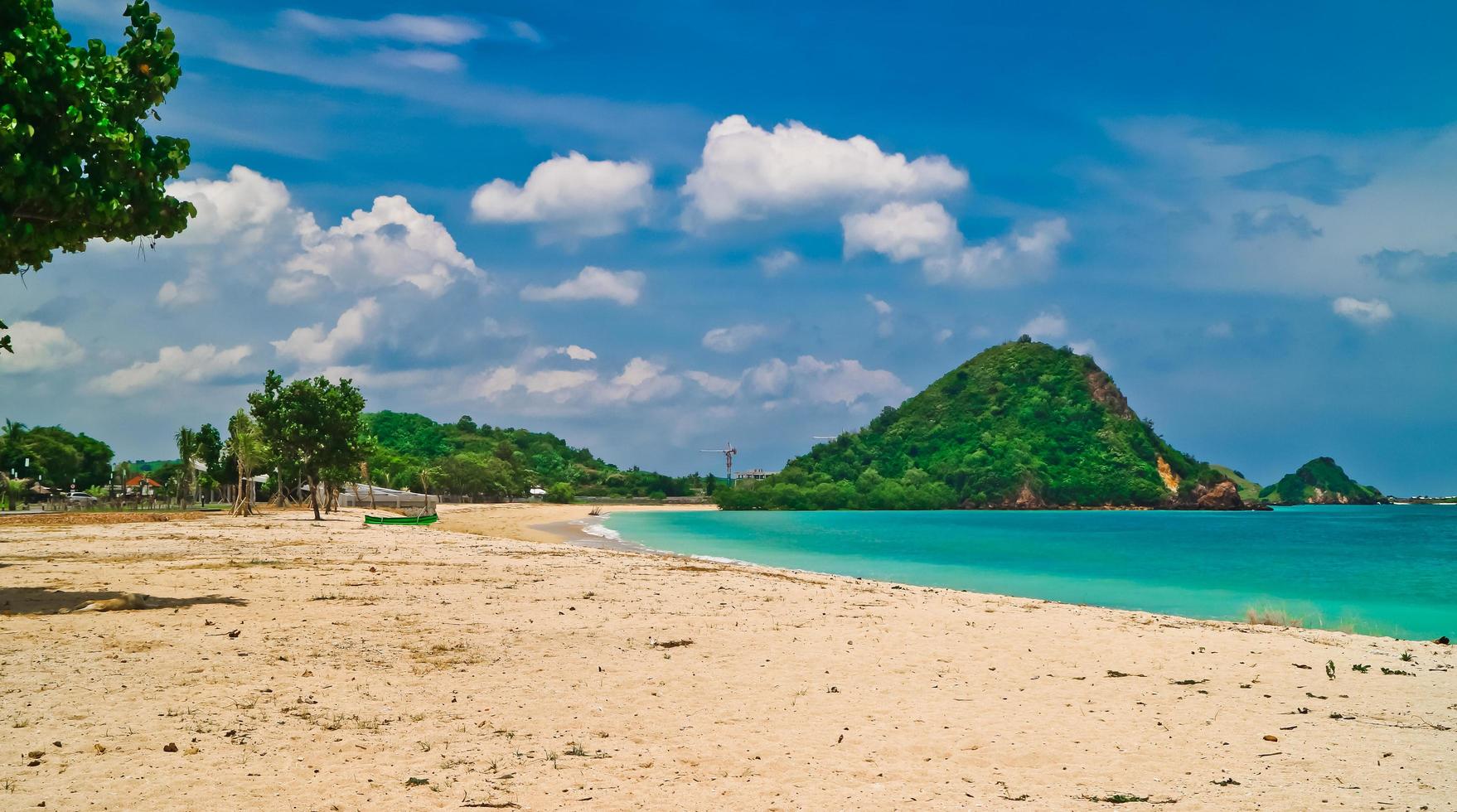 The beauty of the Mandalika beach on the island of Lombok, Indonesia photo