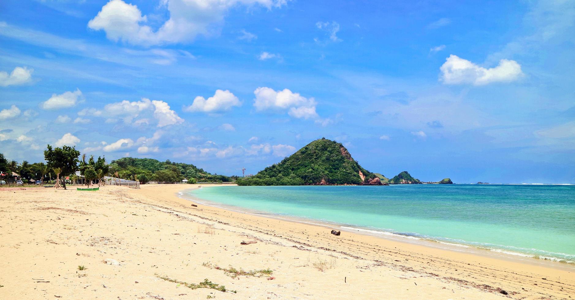 The beauty of the Mandalika beach on the island of Lombok, Indonesia photo