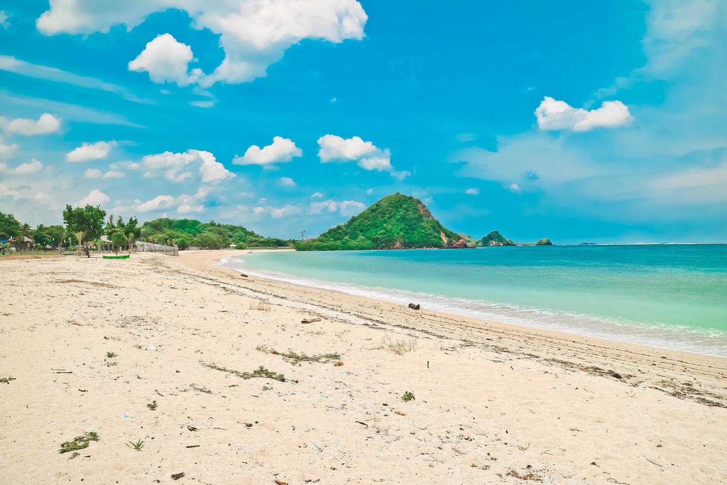 The beauty of the Mandalika beach on the island of Lombok, Indonesia photo