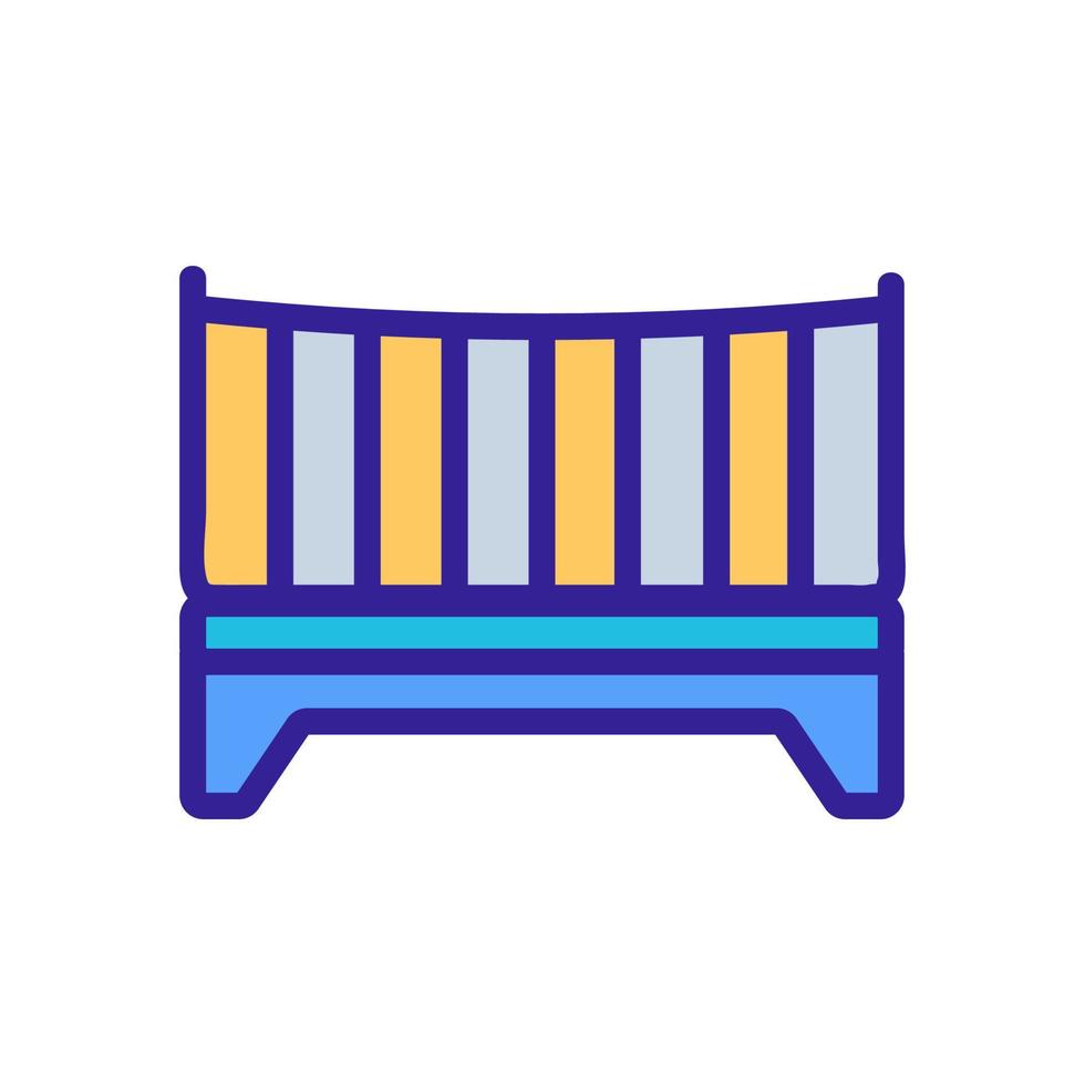 crib playpen icon vector outline illustration