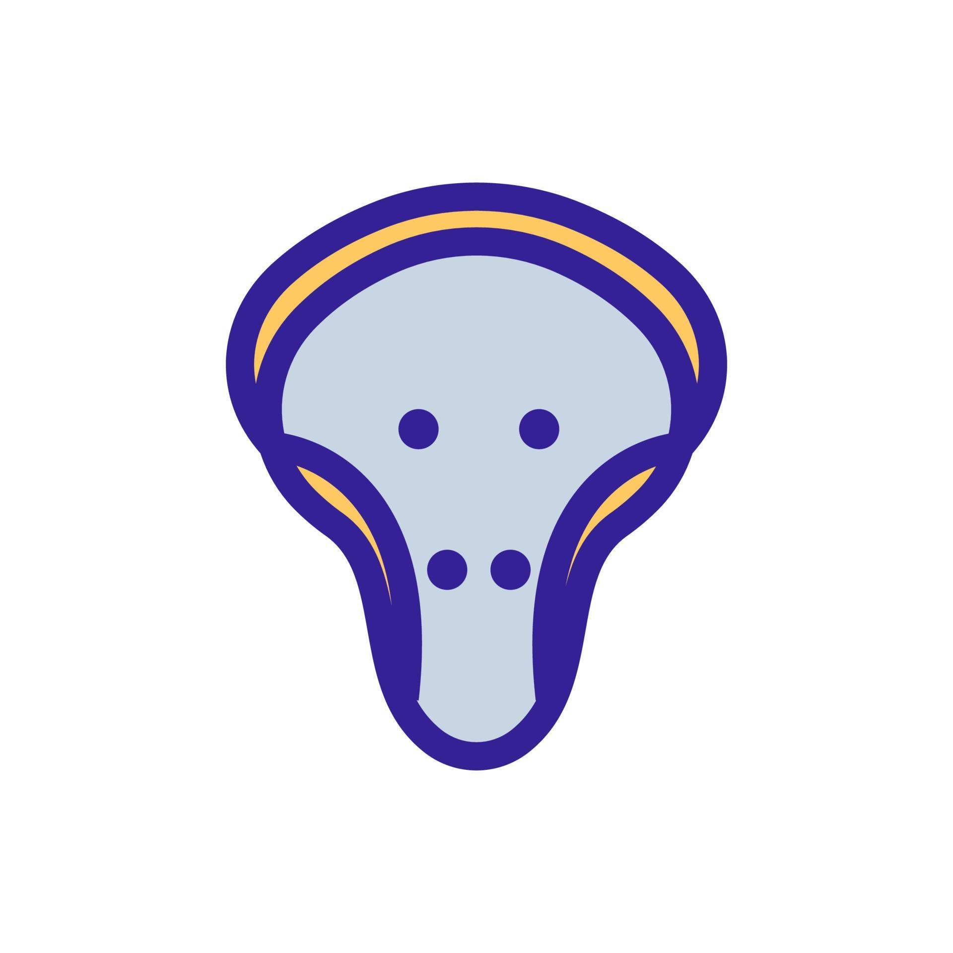 Cricket protection icon vector. Isolated contour symbol illustration