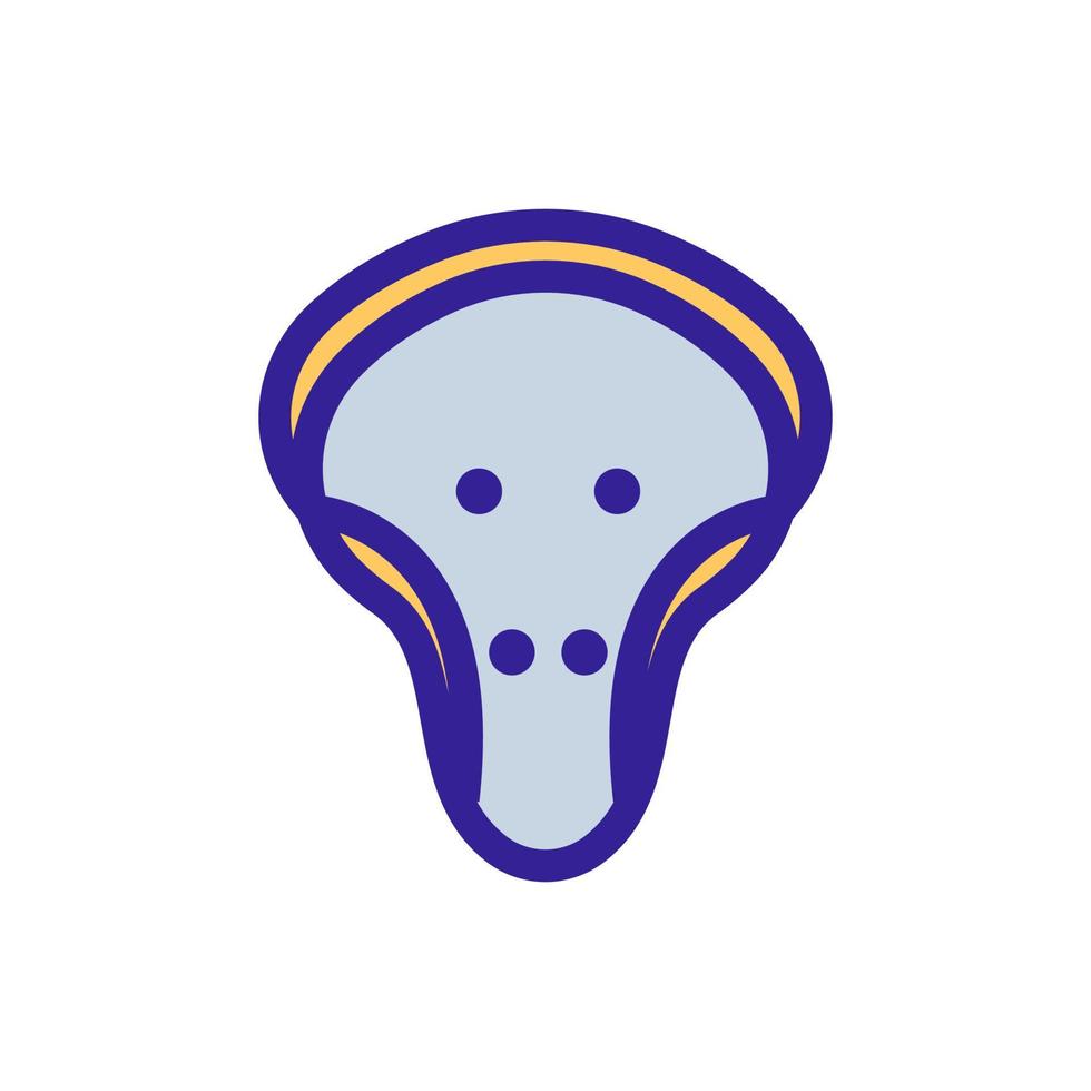 Cricket protection icon vector. Isolated contour symbol illustration vector