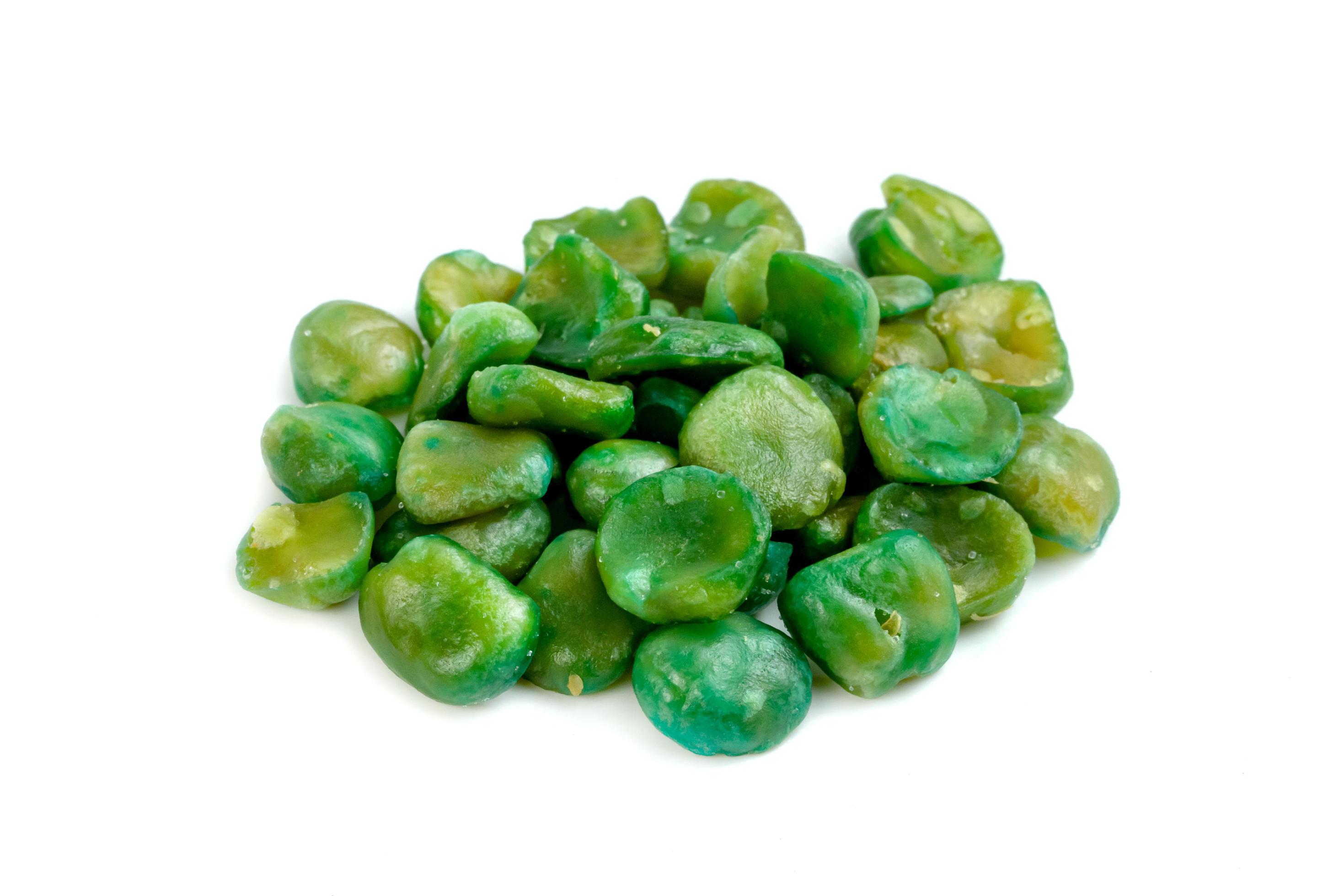 Green peas roasted isolated on white background 10100210 Stock Photo at