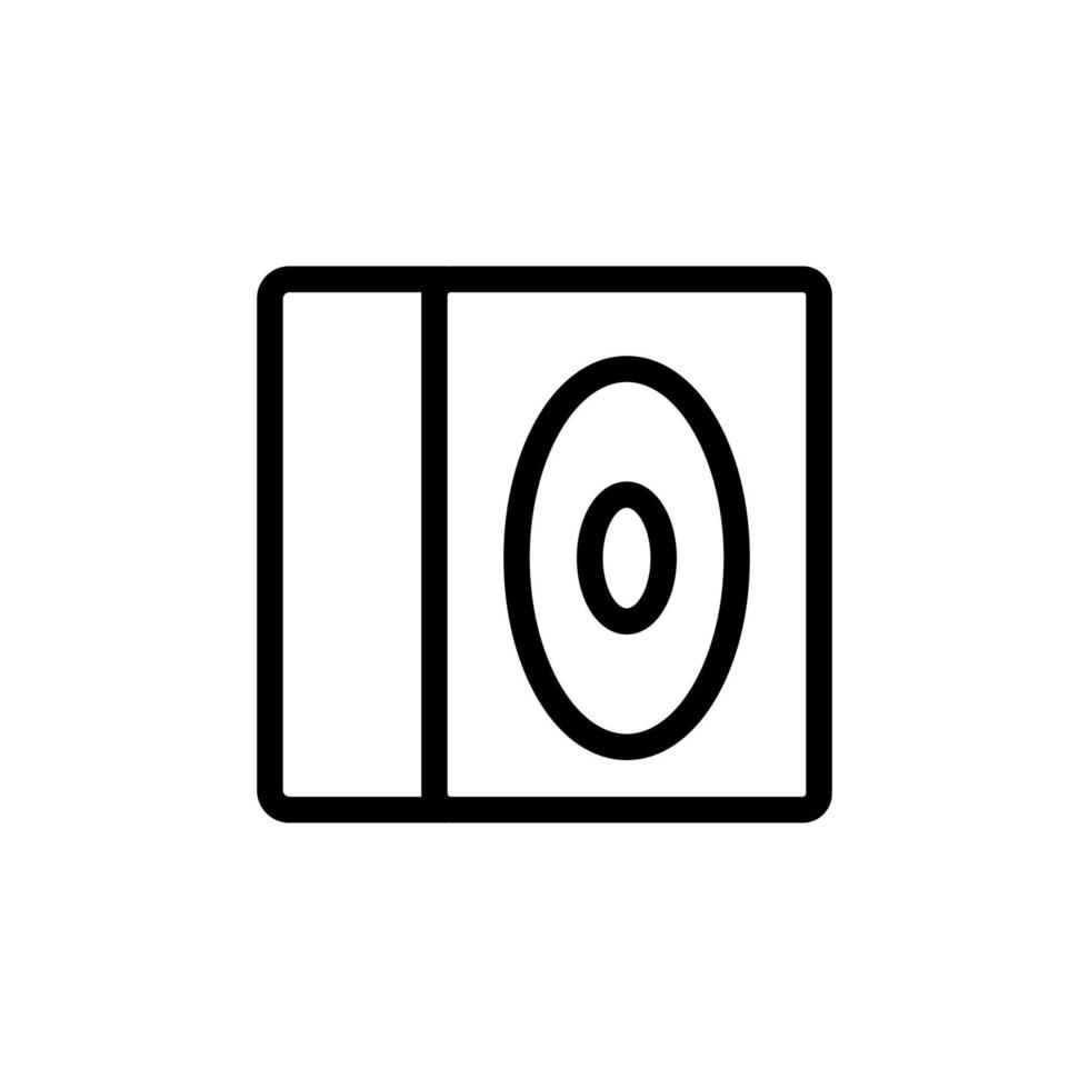 vector de icono de columna acústica. ilustración de símbolo de contorno aislado