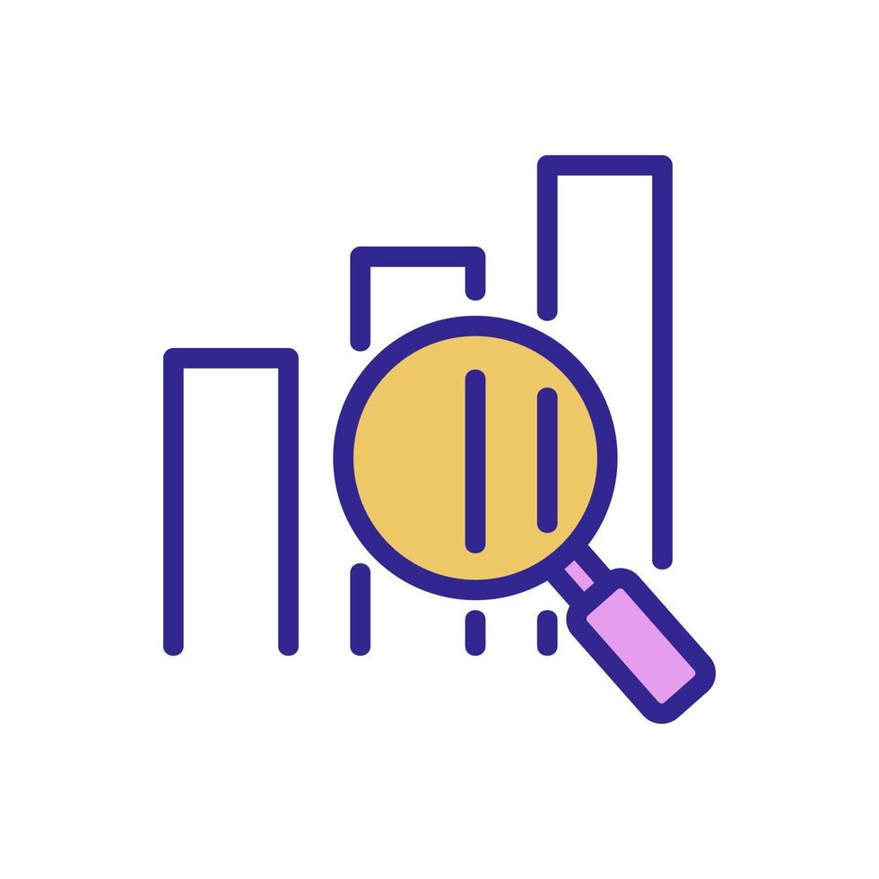 audit service icon vector. Isolated contour symbol illustration vector