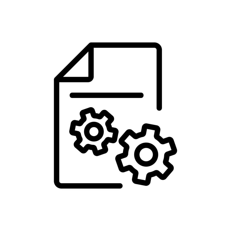 audit service icon vector. Isolated contour symbol illustration vector