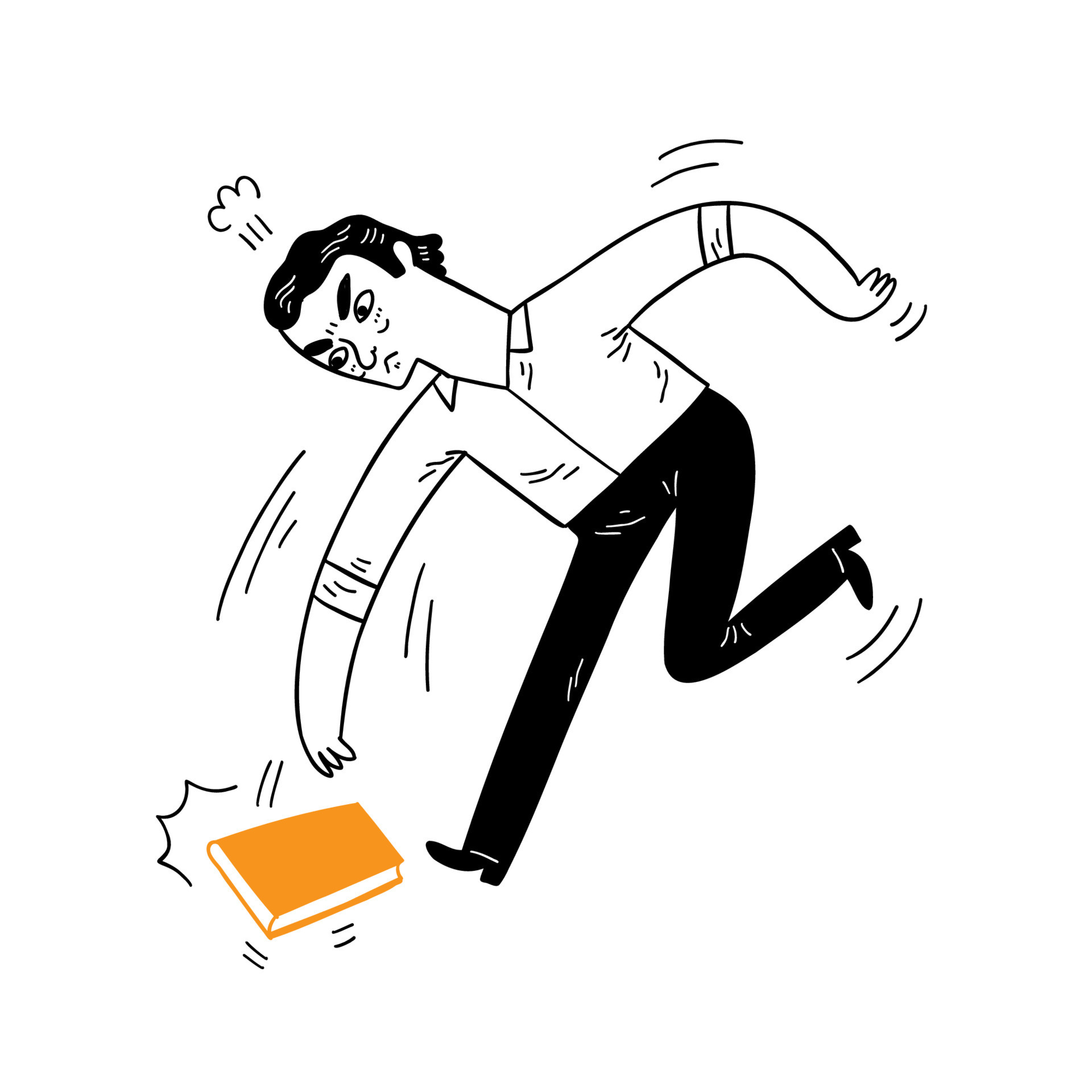 An angry young man throws something on the ground. 10100599 Vector Art