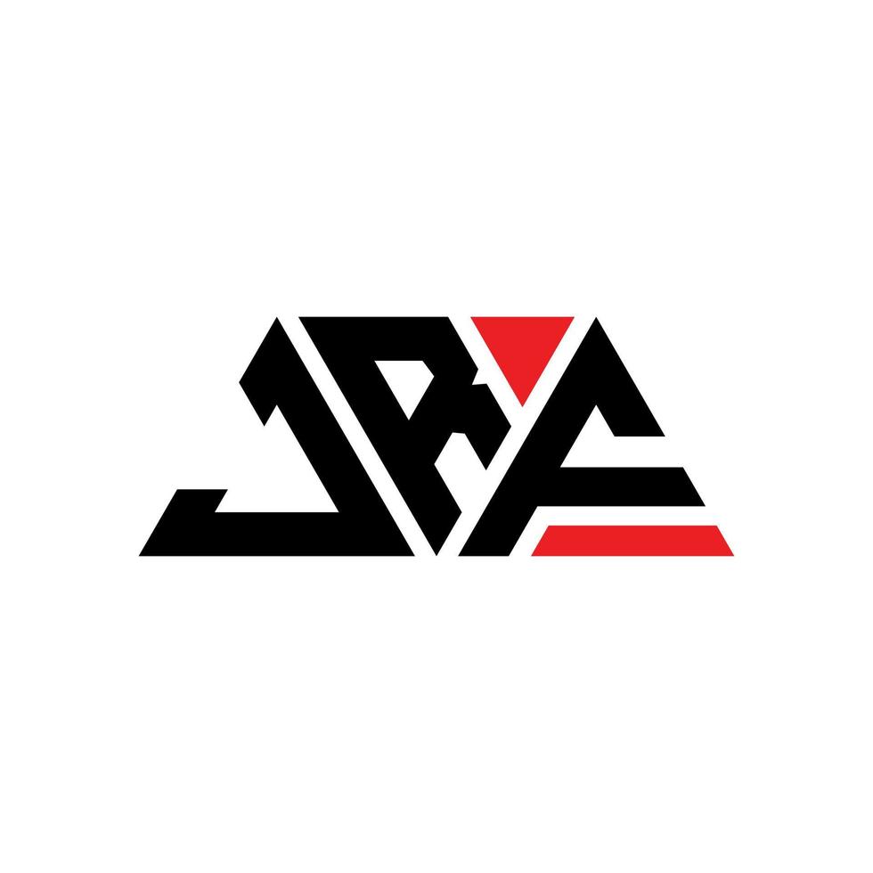 JRF triangle letter logo design with triangle shape. JRF triangle logo design monogram. JRF triangle vector logo template with red color. JRF triangular logo Simple, Elegant, and Luxurious Logo. JRF