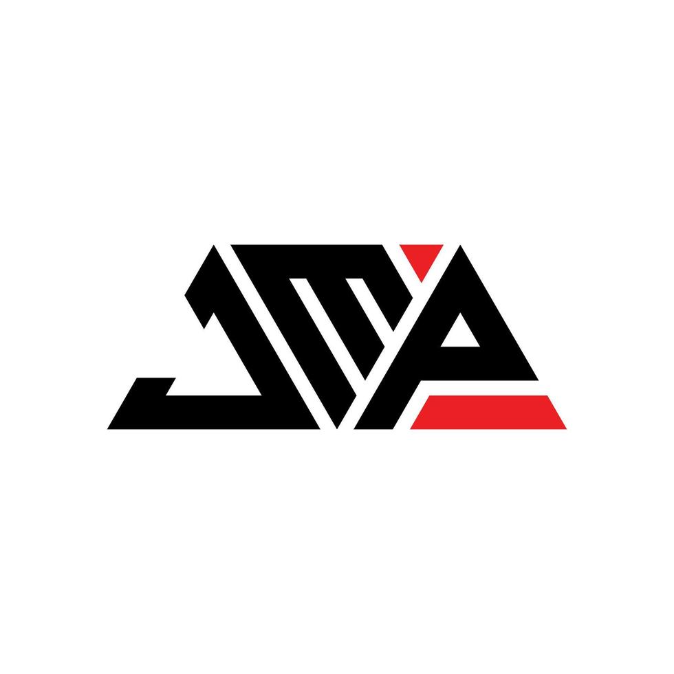 JMP triangle letter logo design with triangle shape. JMP triangle logo design monogram. JMP triangle vector logo template with red color. JMP triangular logo Simple, Elegant, and Luxurious Logo. JMP