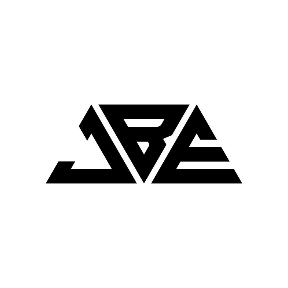 jbe diseño de logotipo de letra triangular con forma de triángulo. monograma de diseño del logotipo del triángulo jbe. plantilla de logotipo de vector de triángulo jbe con color rojo. logotipo triangular jbe logotipo simple, elegante y lujoso. jbe