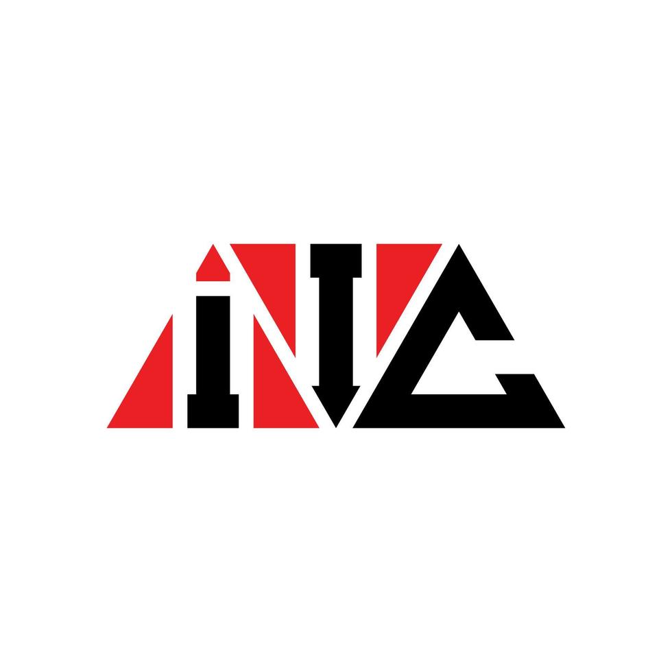 IIC triangle letter logo design with triangle shape. IIC triangle logo design monogram. IIC triangle vector logo template with red color. IIC triangular logo Simple, Elegant, and Luxurious Logo. IIC