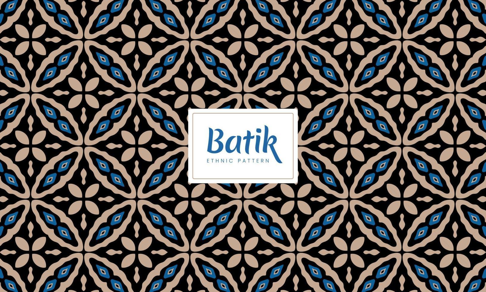 Batik Indonesian parang culture traditional decorative patterns Vector
