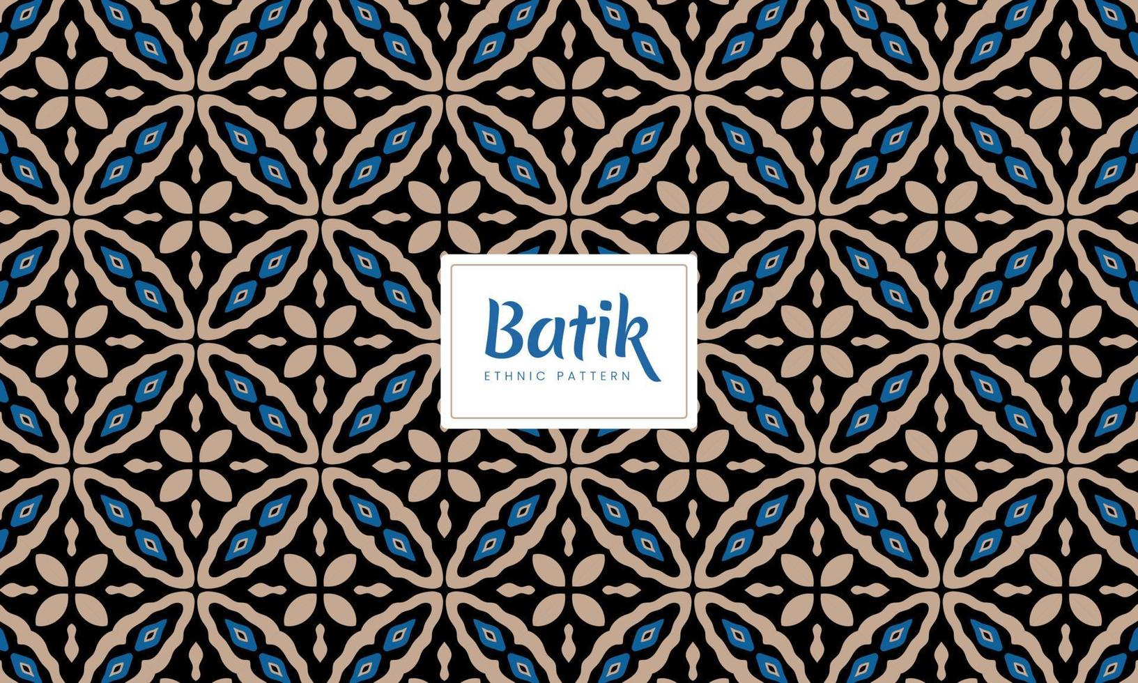 Batik Indonesian parang culture traditional decorative patterns Vector